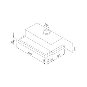 Máy hút mùi âm tủ H204.6 - h204 6