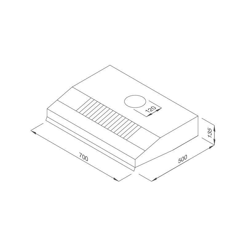 Máy hút khử mùi classic H322.7 NEW - h322 7
