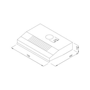 Máy hút khử mùi classic H342.7 NEW - h342 71