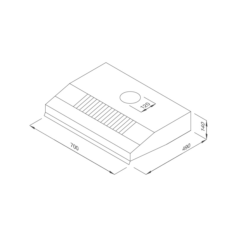 Máy hút khử mùi classic H342.7 NEW - h342 71