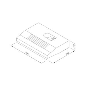 Máy hút khử mùi classic H342.9 NEW - h342 91
