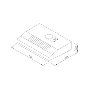 Máy hút khói, khử mùi classic H392.7B - h392 7b