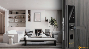 Khóa cửa vân tay Hubert HB CG22 Black App wifi - hb cg22 black