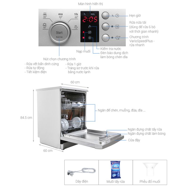 Máy rửa chén bát Bosch SMS25CI05E - hinh anh may rua bat bosch sms25ci05e