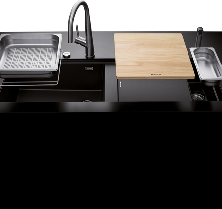 CHẬU ĐÁ HAFELE WORKSTATION HS19-GKD2S120 MÀU ĐEN 570.35.340 -