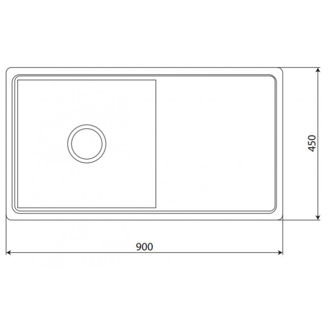 Chậu rửa INOX KAFF KF-HMD9045BI - hmd9045bi 650x650 2 1 1