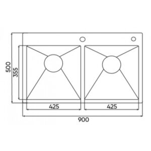 Chậu rửa INOX KAFF KF-HMS9050 - hms9050 3 650x650 1 1 1