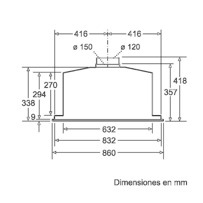MÁY HÚT MÙI ÂM TỦ BOSCH DHL885C