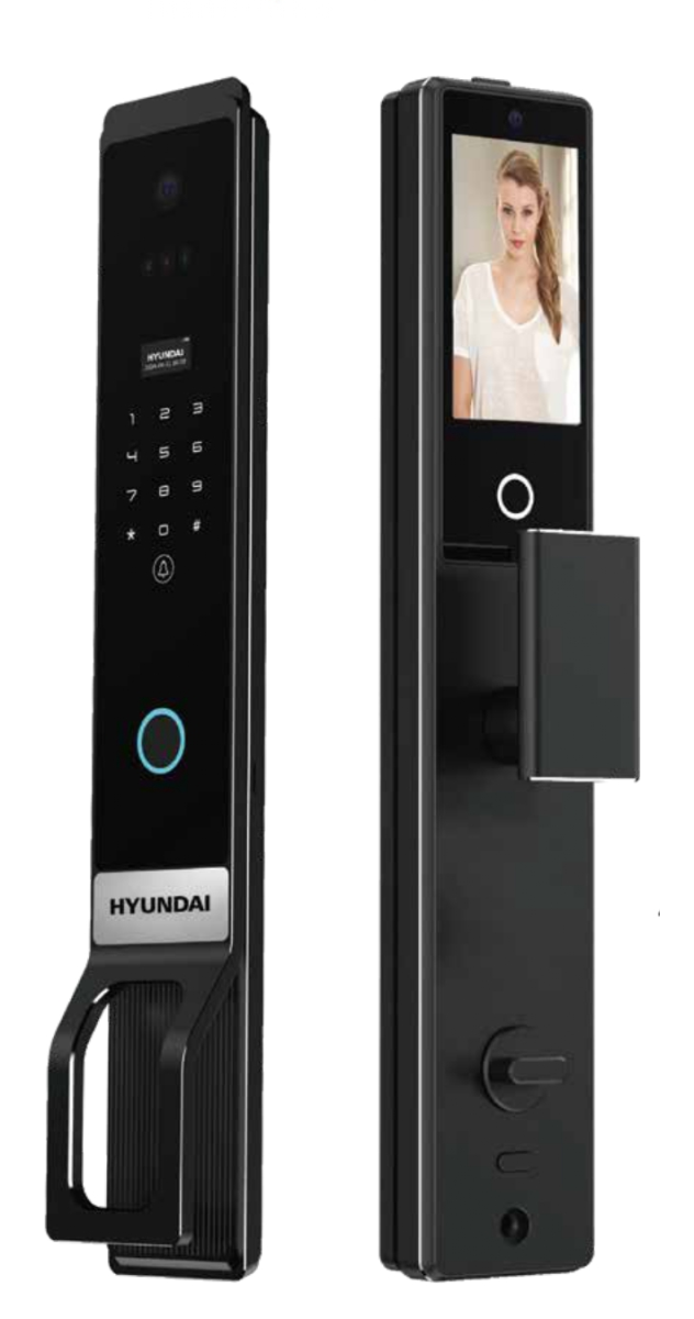 Khoá điện tử Cửa Gỗ Hyundai HY-SLA913F Black