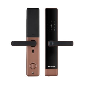 Khoá điện tử cửa gỗ Hyundai HY-SL007 Amber Gold App wifi