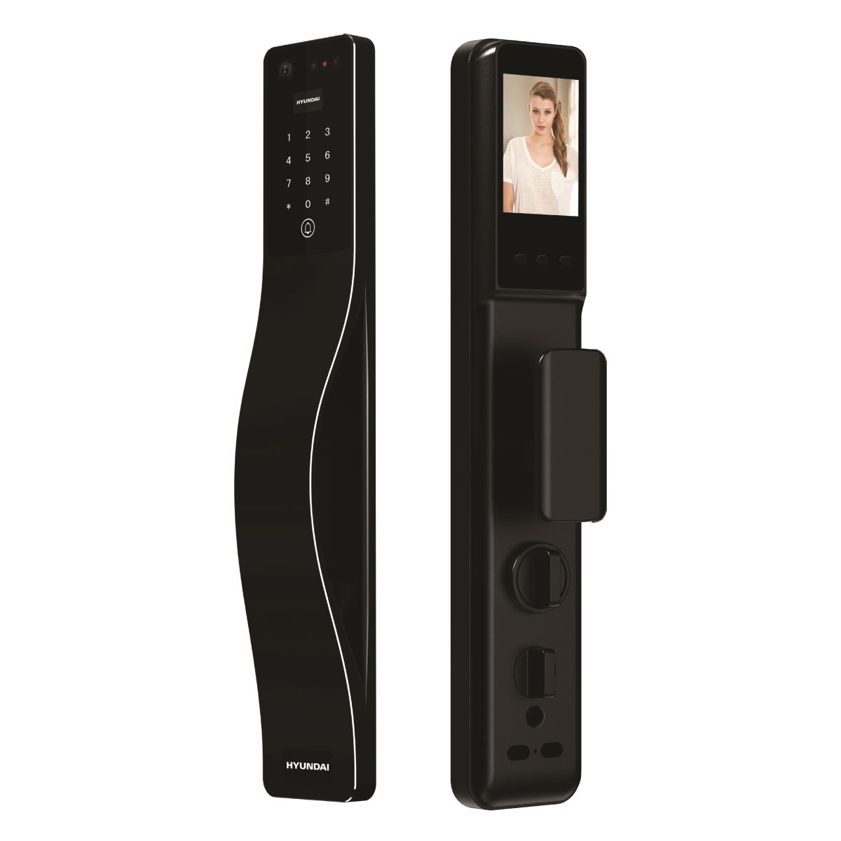 Khoá điện tử cửa gỗ Hyundai HY-SLA807F Black