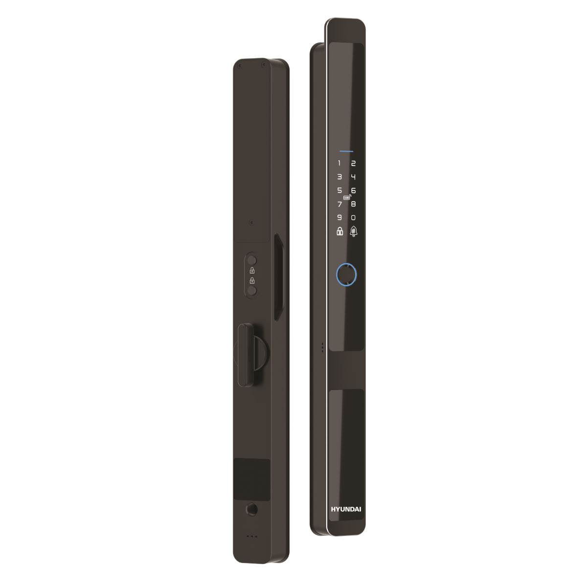 Khoá cửa nhôm thông minh Hyundai HY-SLS005 Black App wifi