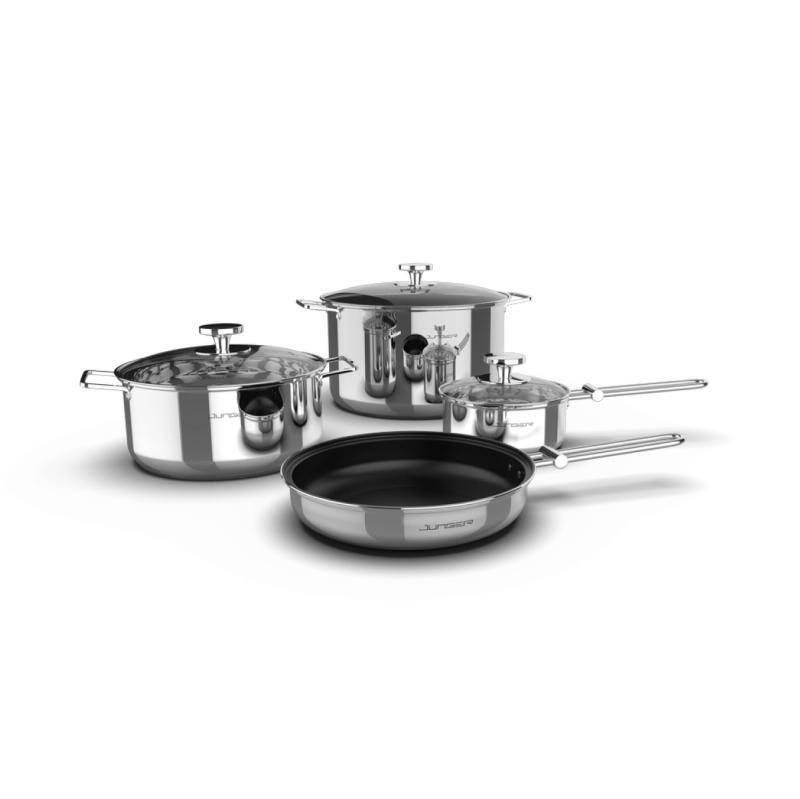 BỘ NỒI INOX JUNGER CWJ-070 CAO CẤP 7 CHI TIẾT