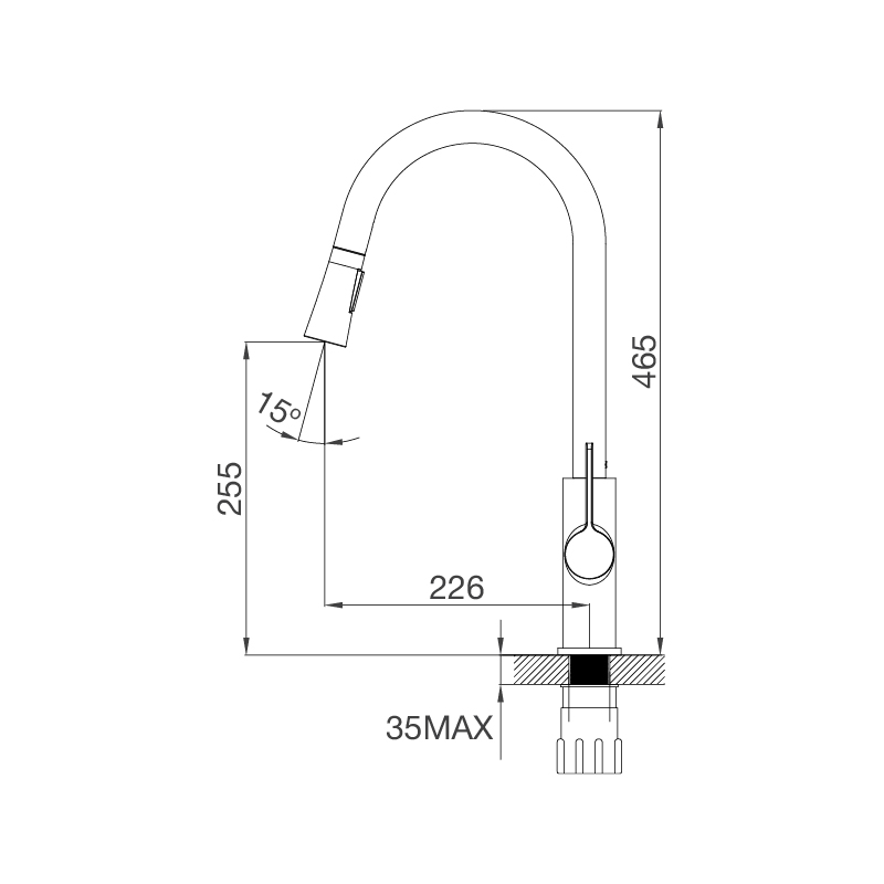 VÒI CHẬU RỬA CHÉN MALLOCA K012C  - k012c 1