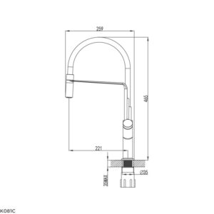 VÒI CHẬU RỬA CHÉN MALLOCA K081C  - k081c