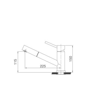 VÒI RỬA CHÉN MALLOCA K110-SS - k110 ss