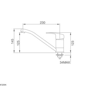 Vòi chậu rửa chén K120N - k120n