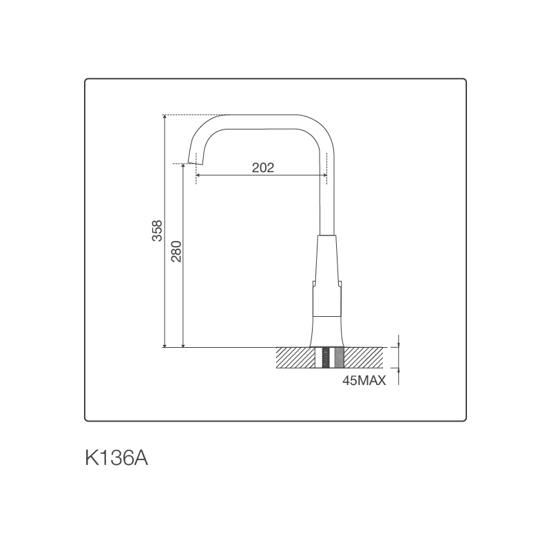 Vòi chậu rửa chén K136A - k136a