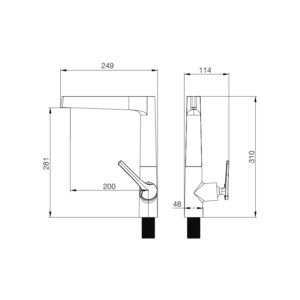 VÒI RỬA CHÉN MALLOCA K295BS - k295bs