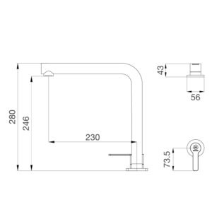 VÒI CHẬU RỬA CHÉN MALLOCA K501B - k501b