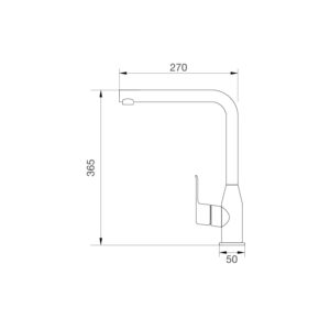 Vòi chậu rửa chén K520S - k520s