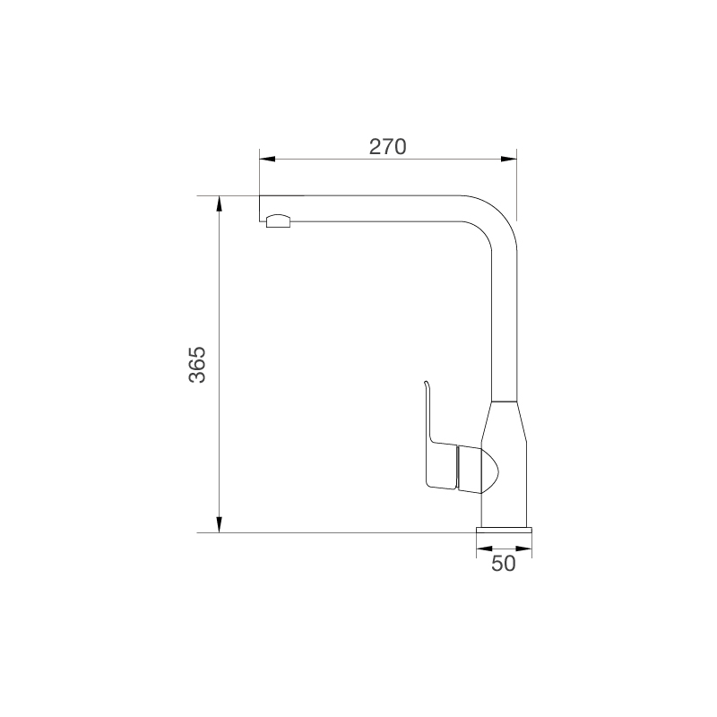 Vòi chậu rửa chén K520S - k520s