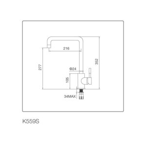 Vòi Chậu rửa chén K559-S - k559s