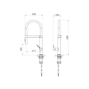 VÒI CHẬU RỬA CHÉN MALLOCA K586SBS - k586sbs