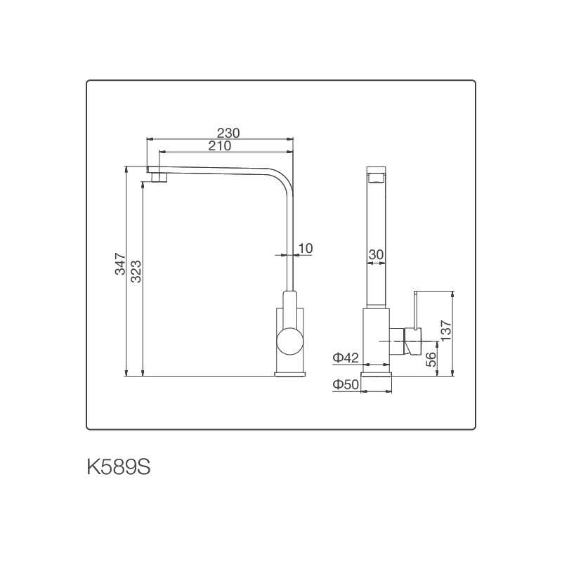 Vòi chậu rửa chén K589-S - k589s