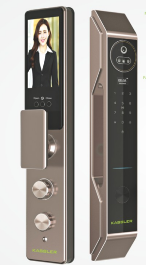 KHOÁ VÂN TAY KASSLER KL 899 CNC COFFEE FACE ID APP WIFI - kassler kl899 coffe 1