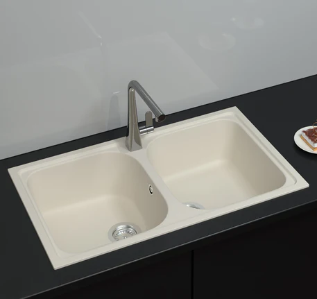 CHẬU GRANSTONE HAFELE HS19-GEN2R90 MÀU KEM 570.35.480 - kem