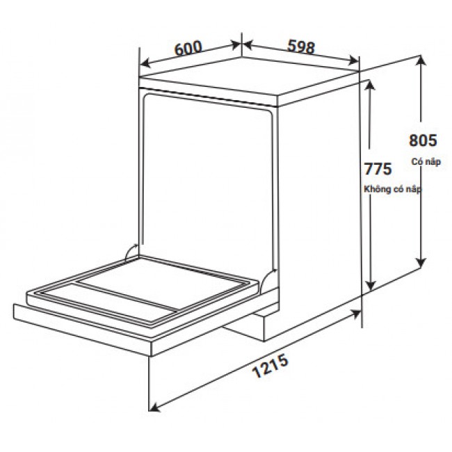 Máy Rửa chén KAFF KF-BHMI775YB - kf bhmi775y 1 650x650 1 2 1
