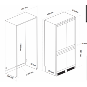 Tủ Lạnh Âm Toàn Phần KAFF KF-BI540W LUXURY - kf bi540w 2 650x650 1 1
