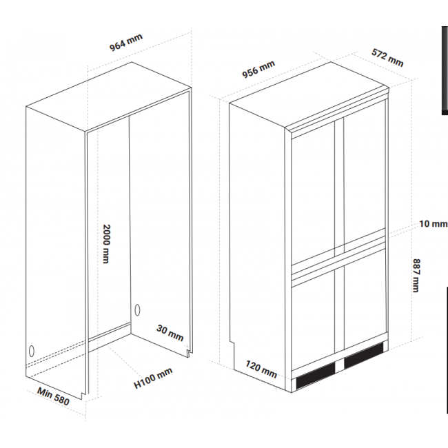 TỦ LẠNH ÂM TOÀN PHẦN KAFF KF-BI540W LUXURY - kf bi540w 2 650x650 1 2 1