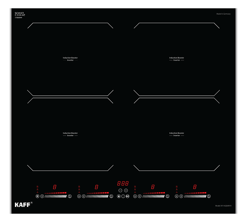 BẾP TỪ 4 VÙNG NẤU KAFF KF-HGEM919  - kf hgem919