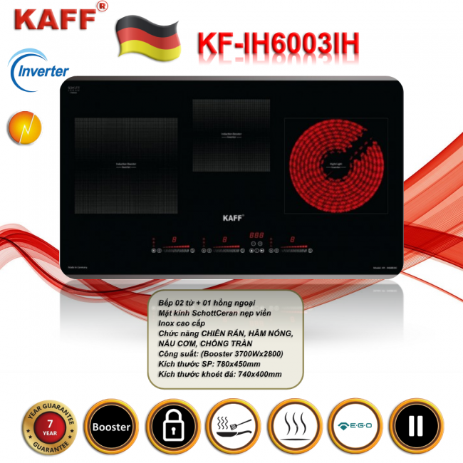 BẾP ĐIỆN TỪ KAFF KF-IH6003IH