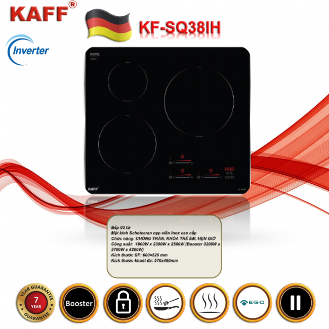 BẾP TỪ KAFF KF-SQ38IH NEW