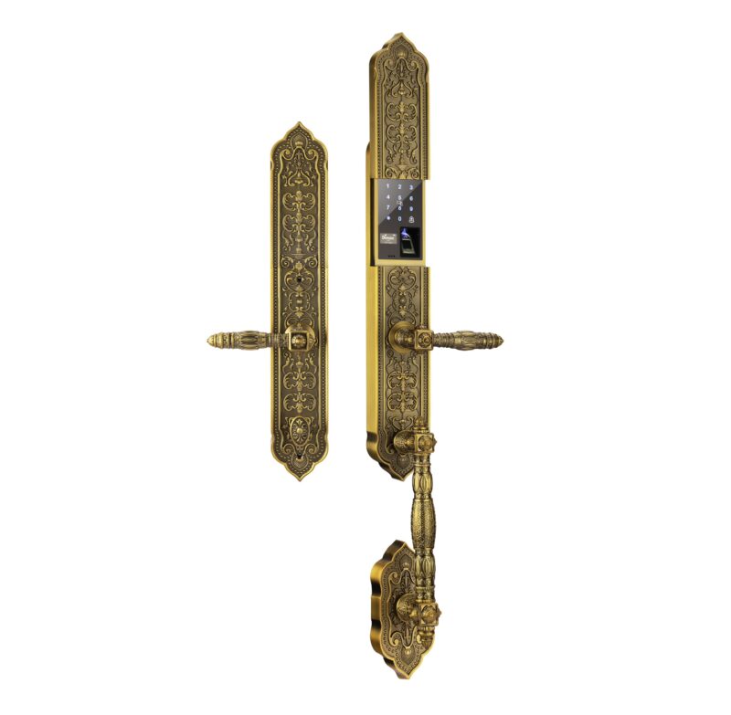 KHÓA CỬA VÂN TAY APP WIFI DEMAX SL888 GB BRASS ĐÚC ĐỒNG NGUYÊN CHẤT