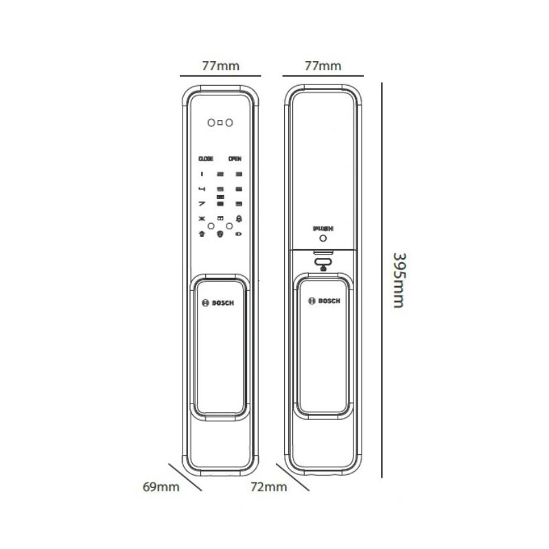 Khóa cửa điện tử Bosch EL 600B - khoa cua dien tu bosch el 600b