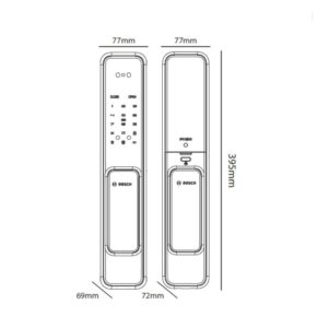 Khóa cửa điện tử Bosch EL 600BKB màu đen - khoa cua dien tu bosch el 600bkb mau den
