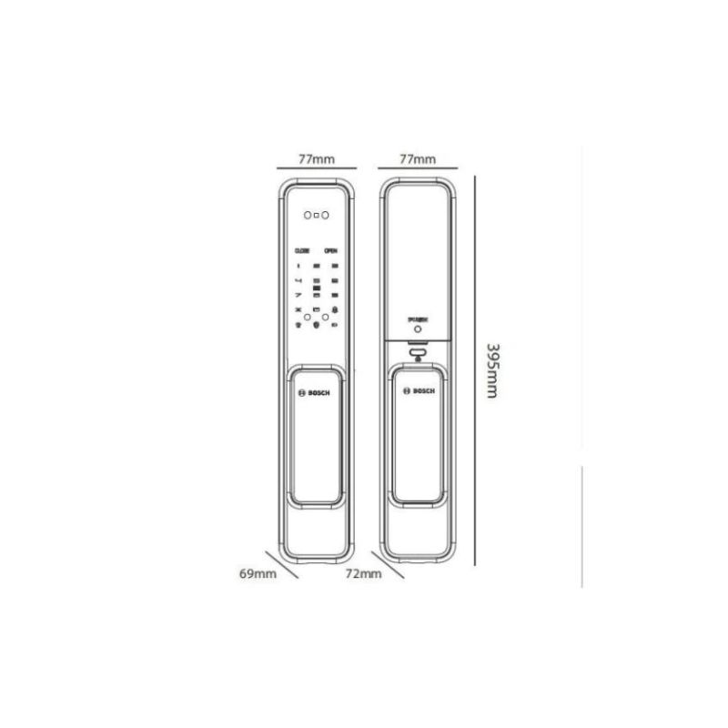 Khóa cửa điện tử Bosch EL 600KB màu đen - khoa cua dien tu bosch el 600kb mau den 1