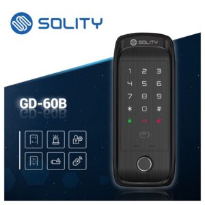 Khóa cửa vân tay 2 mặt cửa gỗ và cửa nhôm Solity GD-60B Của Hàn Quốc