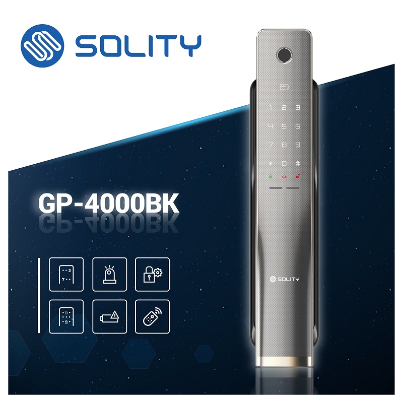 Khóa cửa vân tay Solity GP-4000BK - khoa cua solity gp 4000 bk 1