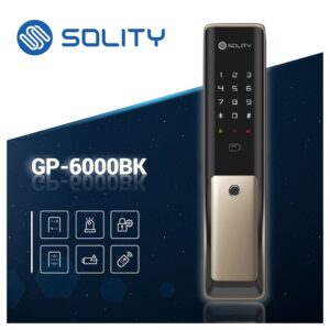 Khóa cửa vân tay Solity GP-6000BK Hàn Quốc - khoa cua solity gp 6000bk 1