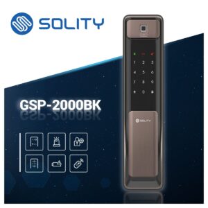 Khóa cửa vân tay Solity GSP-2000BK Của Hàn Quốc - khoa cua solity gsp 2000bk 1