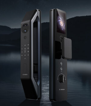 KHÓA CỬA VÂN TAY BOSCH FU6 EU PLUS BLACK FACE ID VÀ APP WIFI - khoa fu6 plus