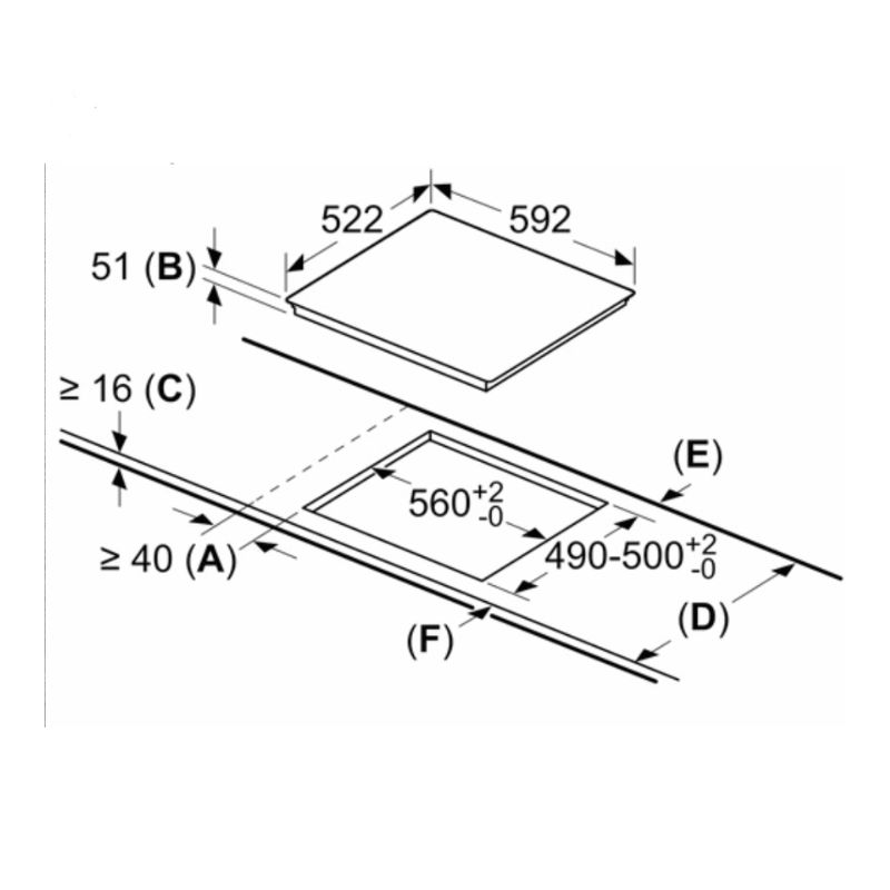 BẾP TỪ BOSCH 3 VÙNG NẤU PIJ631HC1E LẮP ÂM SERI 6 - kich thuoc bep tu bosch 3 vung nau pij631hc1e lap am