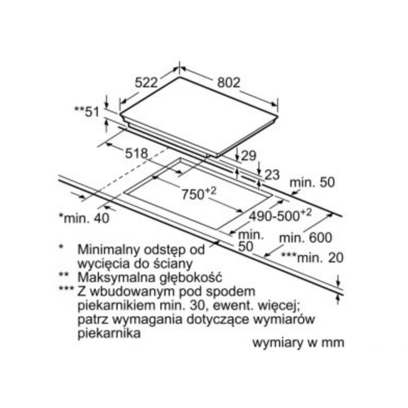 Bếp từ Bosch PVS851FB1E Seri 6 - kich thuoc bep tu bosch pvs851fb1e