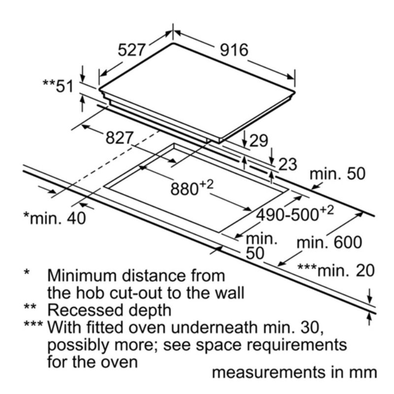 BẾP TỪ ĐA ĐIỂM BOSCH PXX975KW1E SERI 8 - kich thuoc bep tu bosch