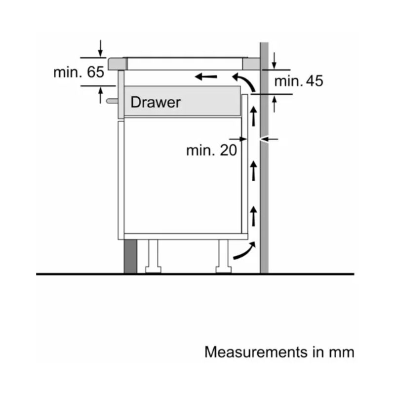 Bếp từ Bosch PIP875N17E Seri 8 - kich thuoc khoang bep tu bosch pip875n17e